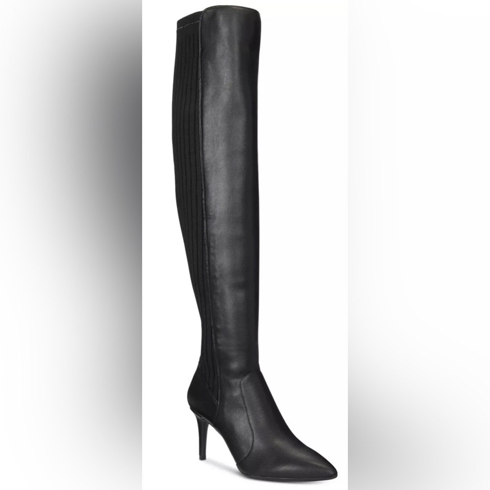 INC International Concepts Womens Izetta Fabric Pointed Toe, Black, Size 7